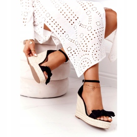 Black Wedge Sandals With Braided Black Go For It 4