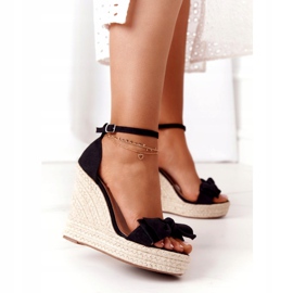 Black Wedge Sandals With Braided Black Go For It 3