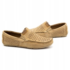 Olivier Men's shoes moccasin 906 for the summer beige 2 Olivier Men's shoes moccasin 906 for the summer beige 2