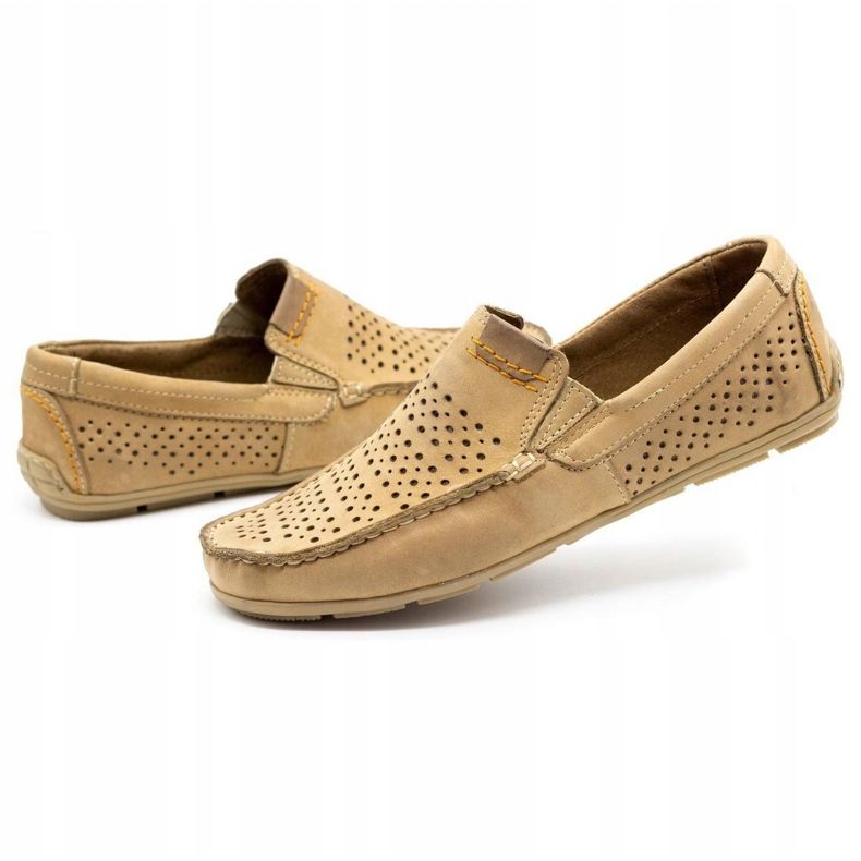 Olivier Men's shoes moccasin 906 for the summer beige 3 Olivier Men's shoes moccasin 906 for the summer beige 3