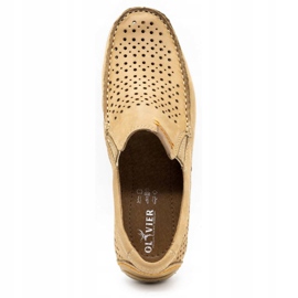 Olivier Men's shoes moccasin 906 for the summer beige 4 Olivier Men's shoes moccasin 906 for the summer beige 4