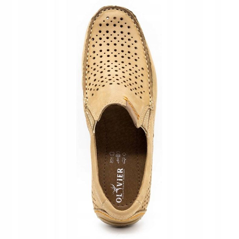 Olivier Men's shoes moccasin 906 for the summer beige 4 Olivier Men's shoes moccasin 906 for the summer beige 4