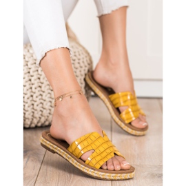 SHELOVET Casual Yellow Slippers 1 SHELOVET Casual Yellow Slippers 1
