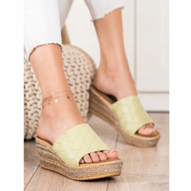 Bona Wedge Sandals green 1
