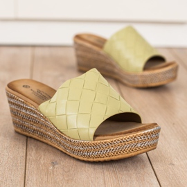 Bona Wedge Sandals green 2