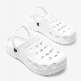 David's white men's coke slippers 1