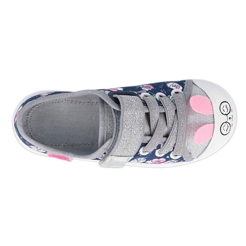 Befado children's shoes 251X169 navy blue pink silver 1 Befado children's shoes 251X169 navy blue pink silver 1