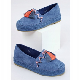 Blue 1735 Blue fringed espadrilles 1