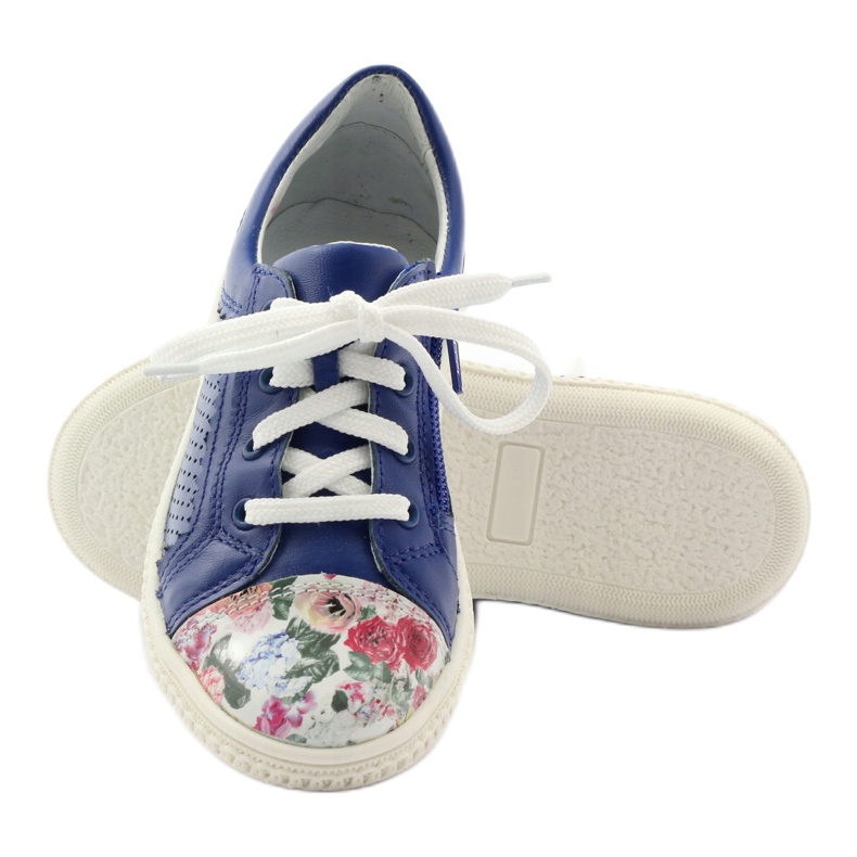 Girls' shoes flowers Bartek 15524 blue 3 Girls' shoes flowers Bartek 15524 blue 3