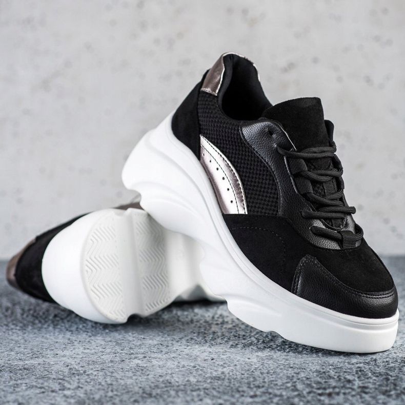 Seastar Black Sneakers On The Platform 1