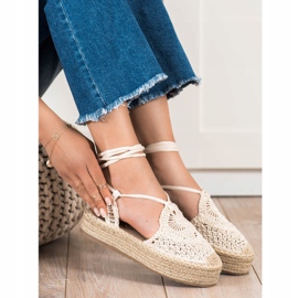 Seastar Tied Espadrilles On The Platform beige 2