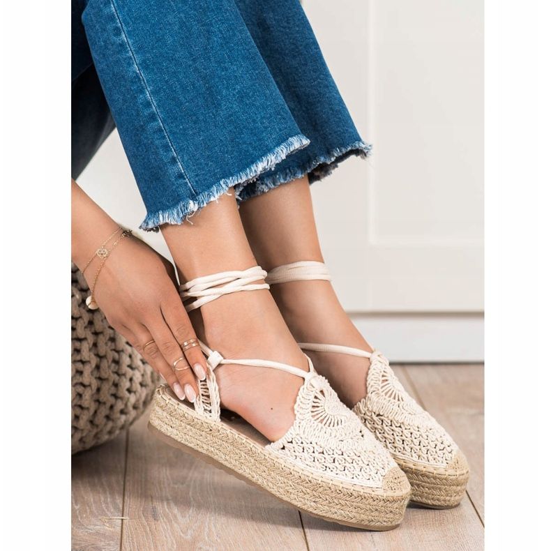Seastar Tied Espadrilles On The Platform beige 2