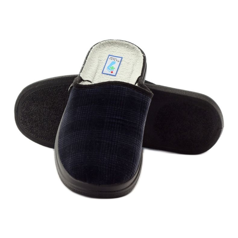 Befado men's health shoes slippers 125M010 slippers navy blue 4 Befado men's health shoes slippers 125M010 slippers navy blue 4