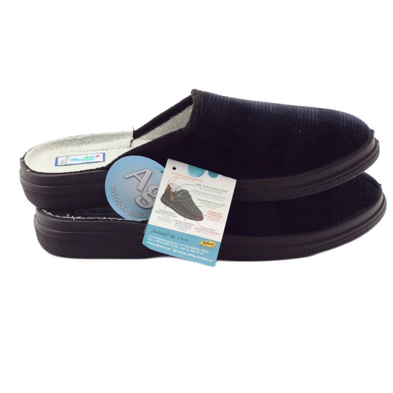 Befado men's health shoes slippers 125M010 slippers navy blue 5 Befado men's health shoes slippers 125M010 slippers navy blue 5