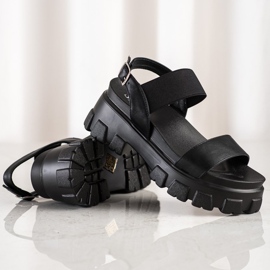 Seastar Black Sandals On The Fashion Platform 1