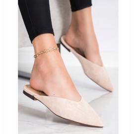 Seastar Spitz Suede Slippers beige 1