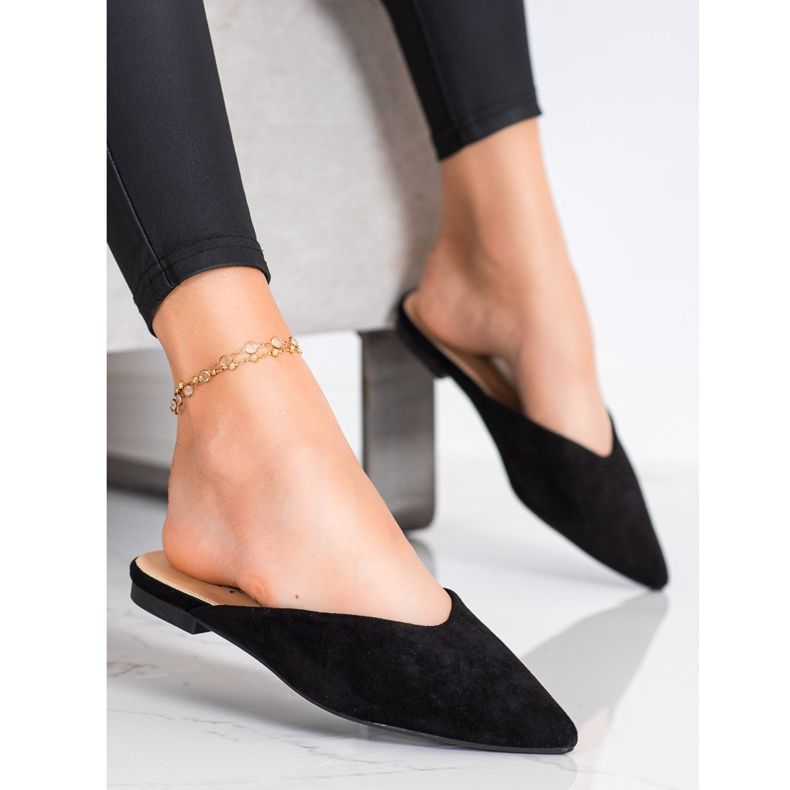 Seastar Spitz Suede Slippers black 2