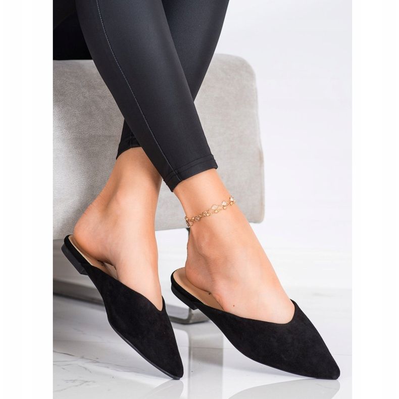 Seastar Spitz Suede Slippers black 1