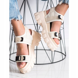 Seastar Sandals On The Platform With Buckles beige 1