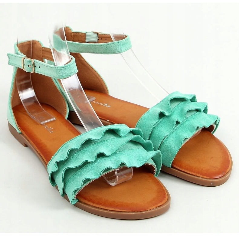 Women's mint sandals S060195 Green 1