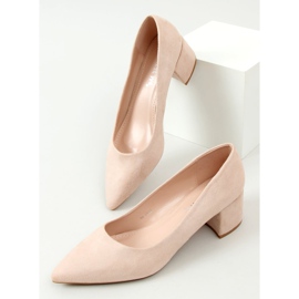 Low-heeled shoes beige LL81 Beige 1