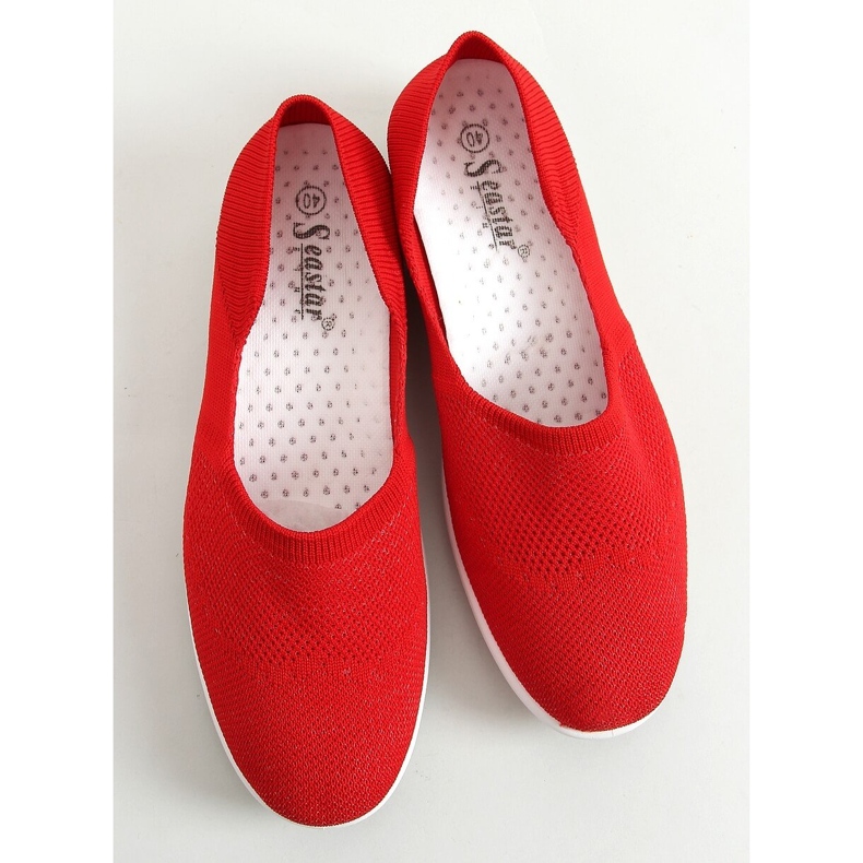 Red sock ballerinas IC05 Red 1
