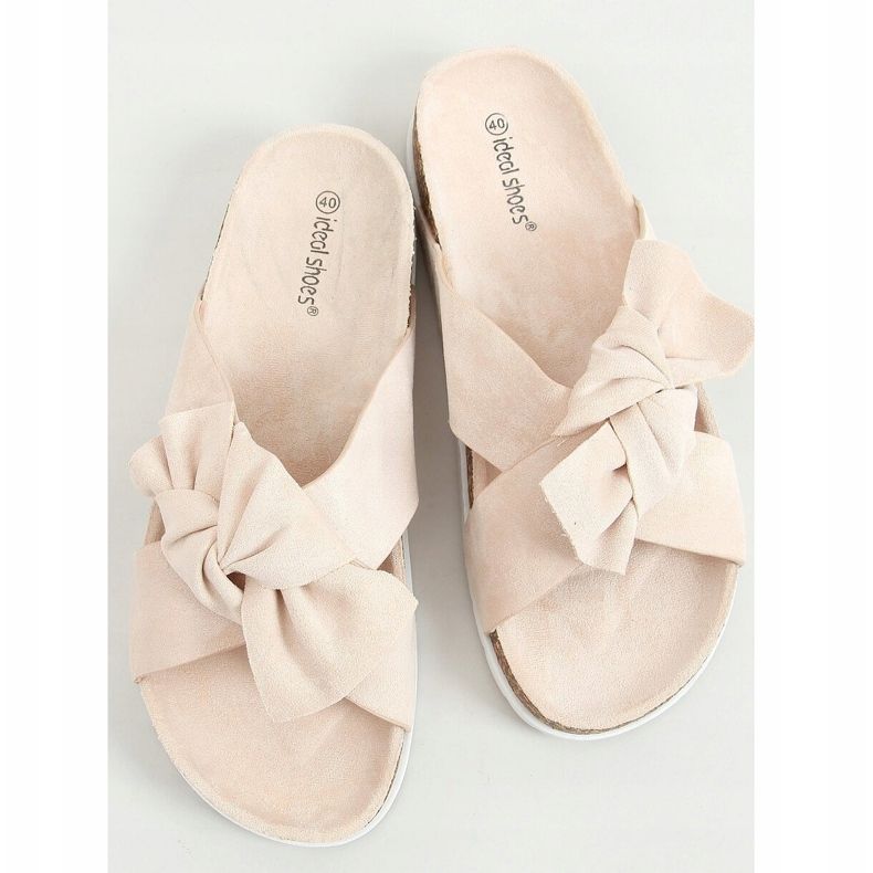 Beige cork slippers 7853 Beige 1