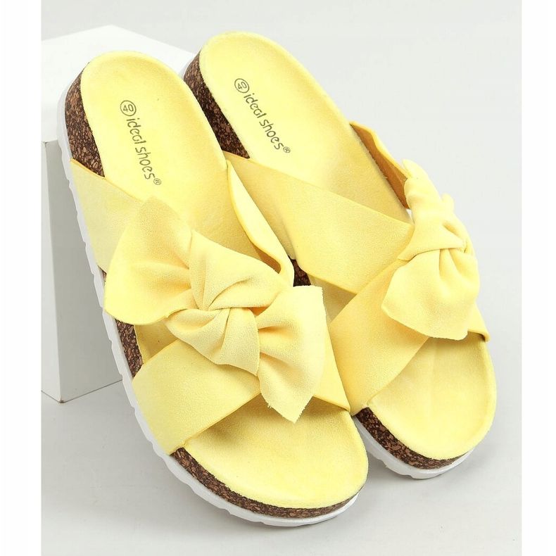 Yellow cork slippers 7853 Yellow 1