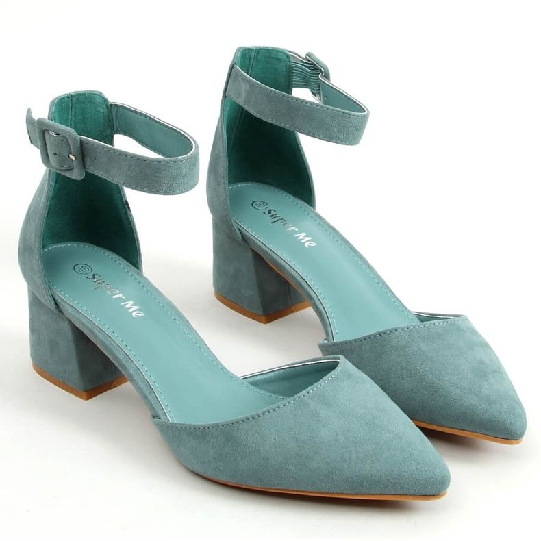 High-heeled pumps LL76 Blue 1
