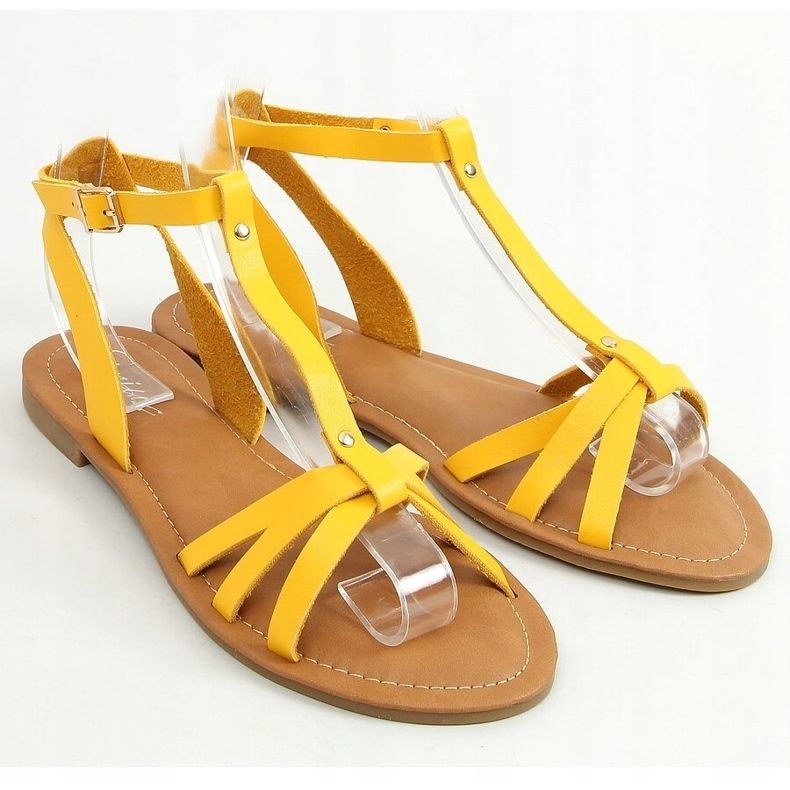 Yellow women's sandals Z5713 Yellow 1