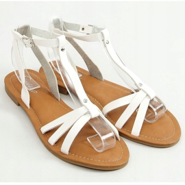 White women's sandals Z5713 White 1