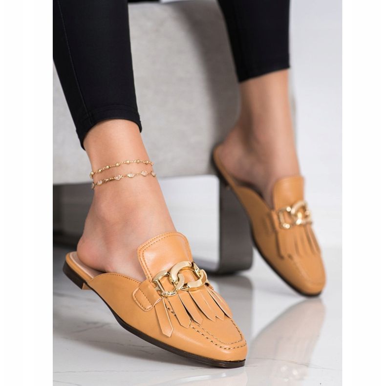 Seastar Stylish Slippers With Ornament brown 1