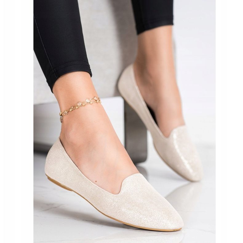 Super Mode Glitter ballerinas golden 1