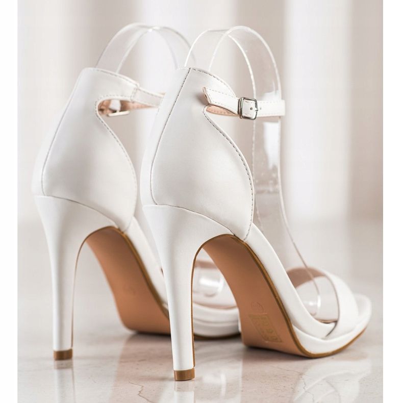 Renda Classic Sandals On A High Heel white 1
