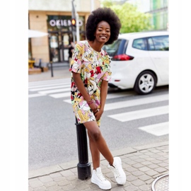 Women's High Sneakers On A Manhattan White Platform 2