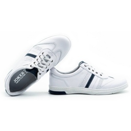 Joker Men's leather casual shoes 521/2 white 1 Joker Men's leather casual shoes 521/2 white 1