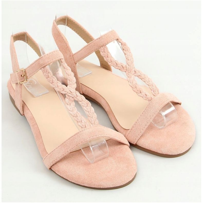 Pink suede sandals Z5721 Pink 1