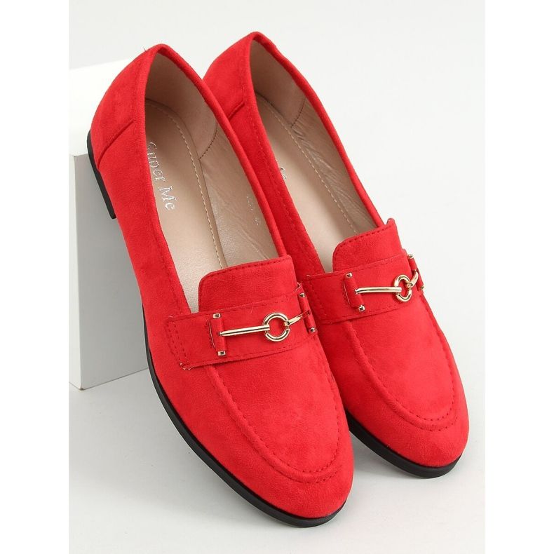 Red women's loafers GQ01 Red 1
