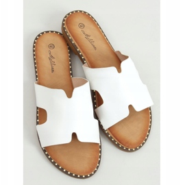 White women's slippers SL1525 White 1