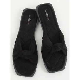 Black women's black slippers 6926 Black 1
