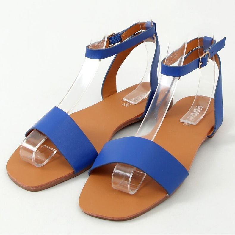 Sandals with a chain Cornflower HY23-11 Blue 1