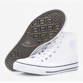 Savannah women's white ankle sneakers 1