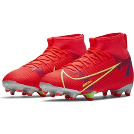 Nike Mercurial Superfly 8 Academy Mg Jr CV1127 600 soccer shoe red 2