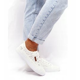 Women's Lace Sneakers Big Star W274925 White 4