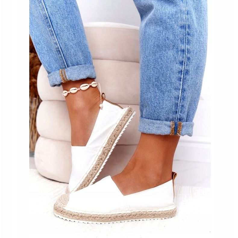 Espadrilles On A Braided Sole Big Star HH274493 White beige 4