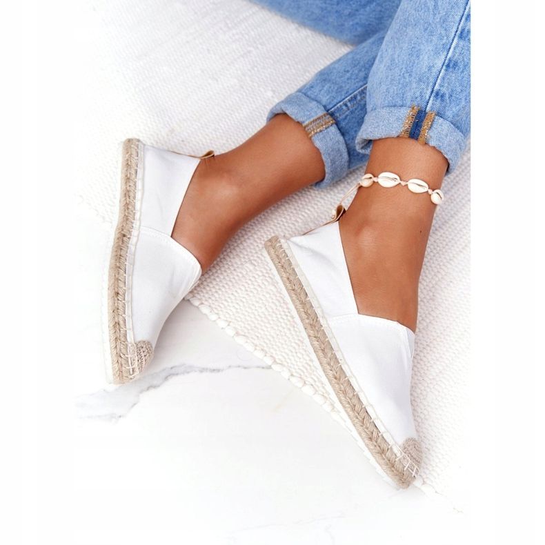 Espadrilles On A Braided Sole Big Star HH274493 White beige 1