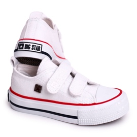 Children's Low Sneakers With Velcro Big Star HH374095 White 10