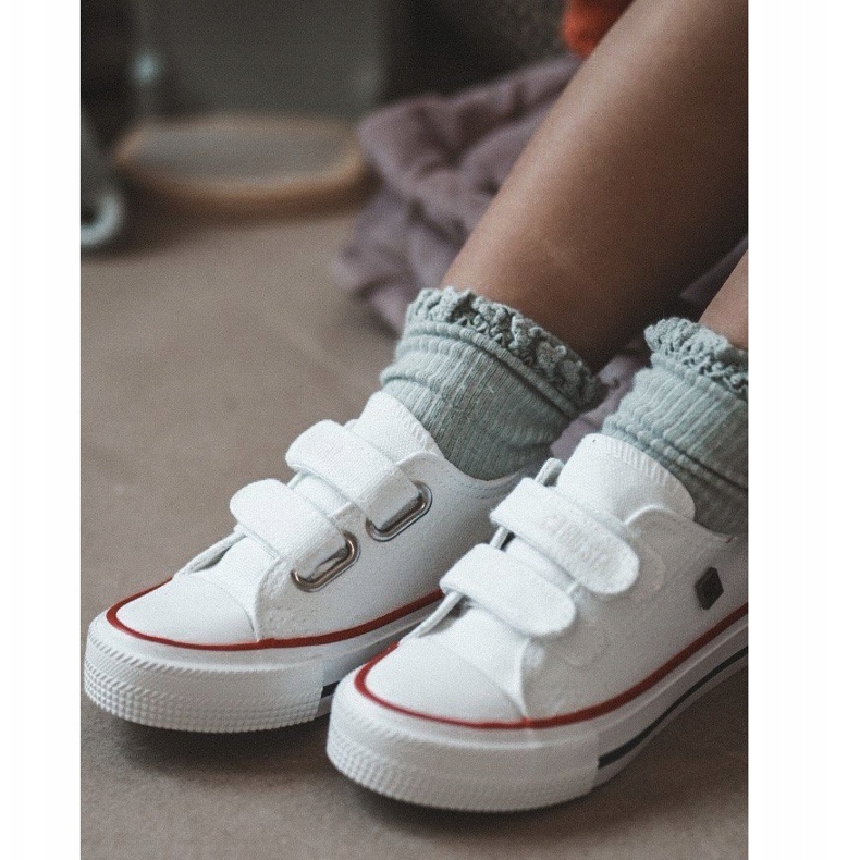 Children's Low Sneakers With Velcro Big Star HH374095 White 7 Children's Low Sneakers With Velcro Big Star HH374095 White 7