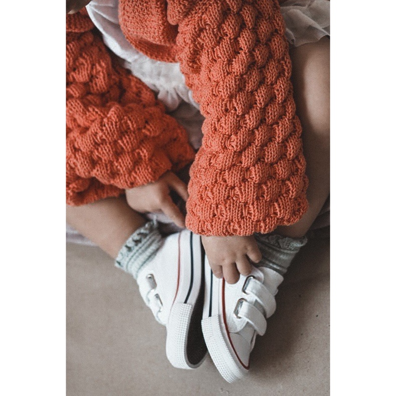 Children's Low Sneakers With Velcro Big Star HH374095 White 8