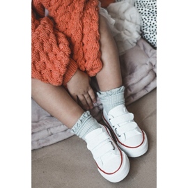 Children's Low Sneakers With Velcro Big Star HH374095 White 9